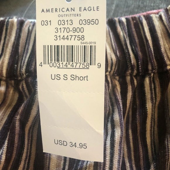 NWT American Eagle Striped Brown Skirt Size Small - Picture 4 of 6